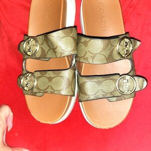 Pre-Loved authentic coach sandals